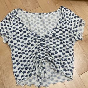 Pacsun Short Sleeved Top w/ flowers
